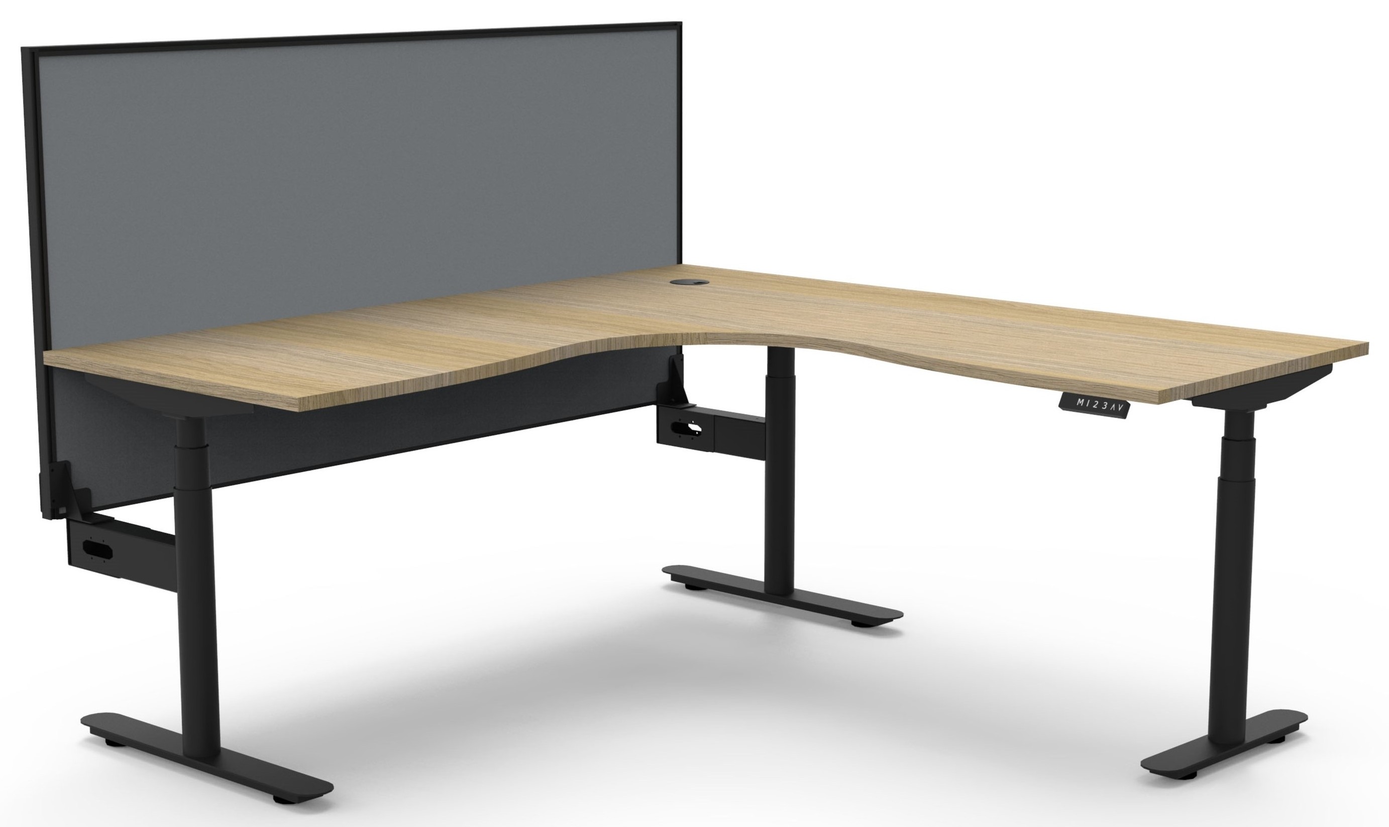 Halo+ Corner Workstation - with Screen